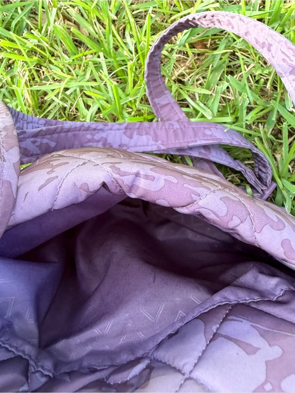 Vera Bradley Quilted Floral Crossbody in Dusty Purple